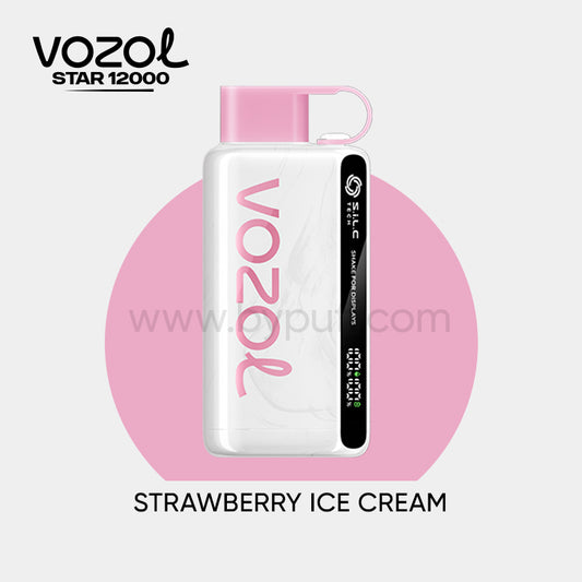 Vozol Star 12000 Strawberry ice cream